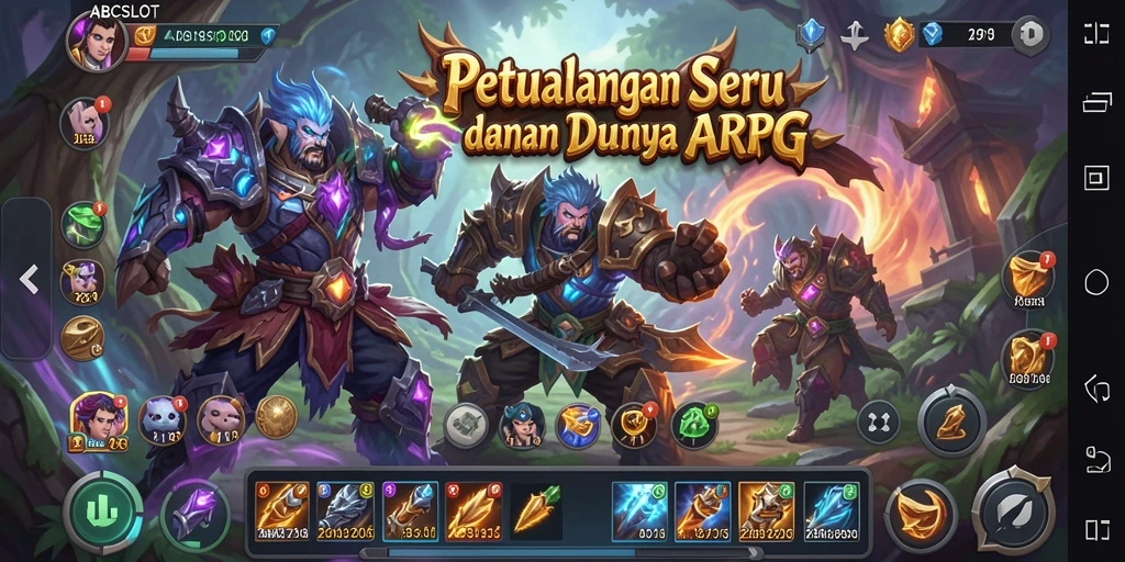 Tangkapan layar gameplay ABCSLOT yang menunjukkan pertarungan seru.