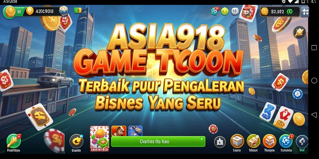 Tampilan gameplay ASIA918 yang menarik saat mengelola bisnis.