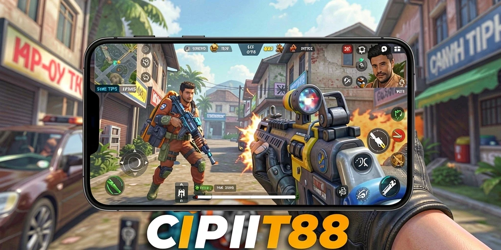 Screenshot utama CIPIT88 menampilkan aksi seru dalam gameplay TPS.