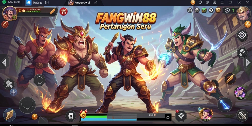 Screenshot pertarungan FANGWIN88 yang seru dan intens.