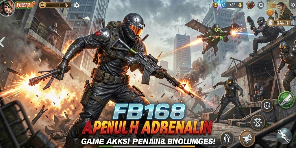Tangkapan layar utama FB168 menunjukkan aksi pertarungan yang mendebarkan dan karakter yang dinamis.