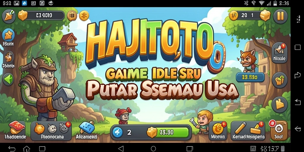 Tampilan gameplay seru HAJITOTO dalam lingkungan yang menenangkan.