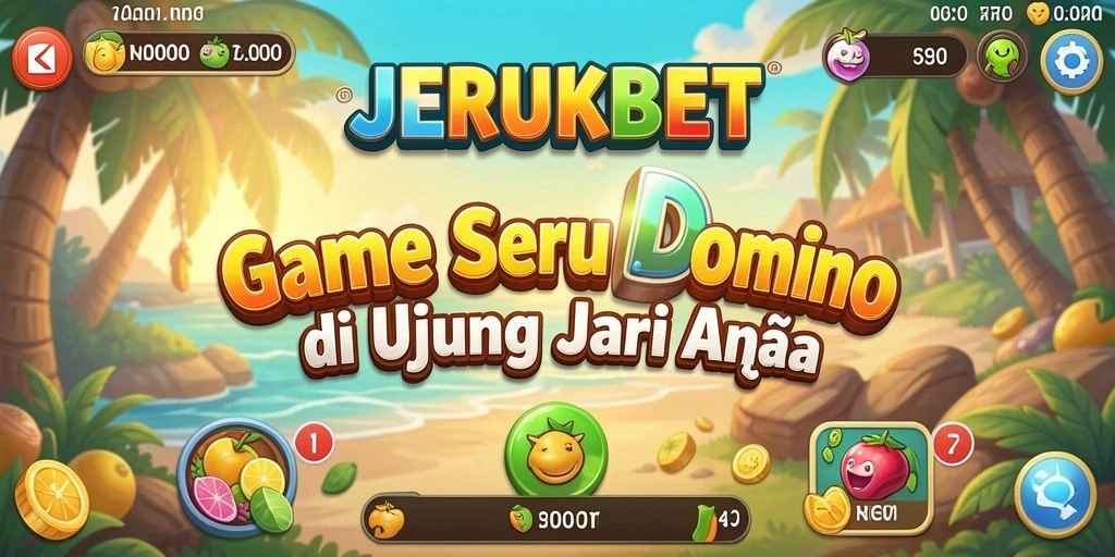 Screenshot gameplay JERUKBET yang menampilkan keseruan permainan Domino.