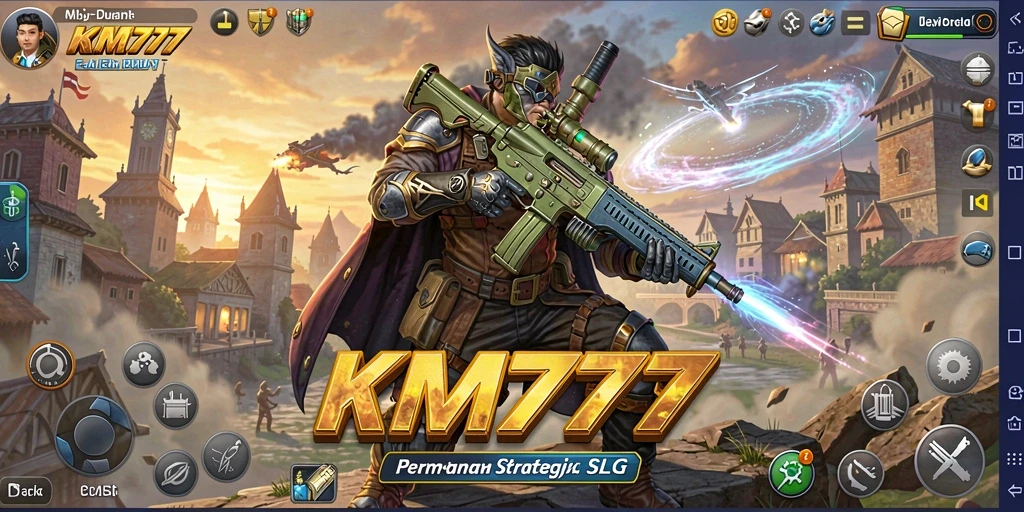 Tampilan gameplay strategis dan menegangkan di KM777.