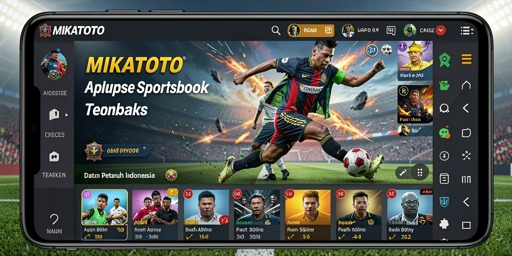 Tampilan antarmuka aplikasi MIKATOTO dengan fitur taruhan yang menarik.