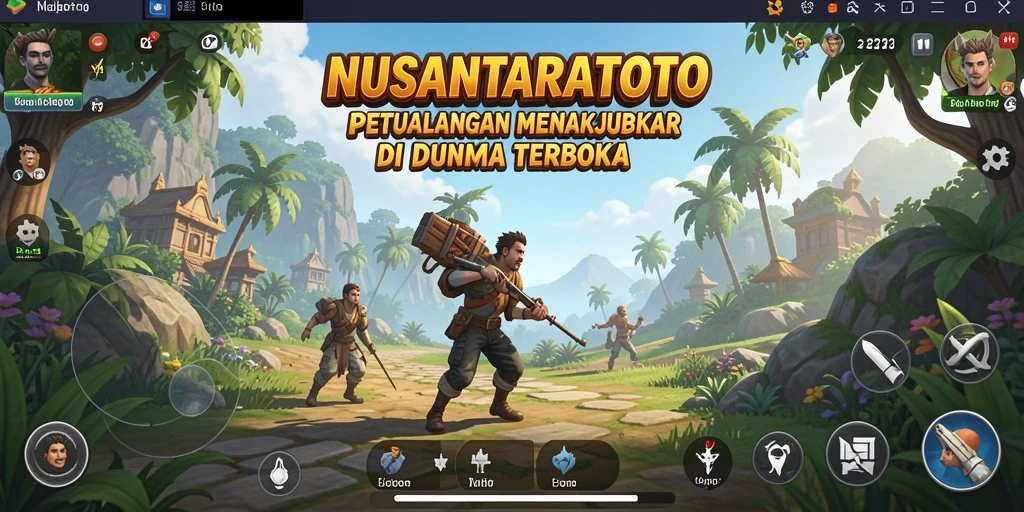 Tampilan gameplay menarik dalam dunia terbuka NUSANTARATOTO.