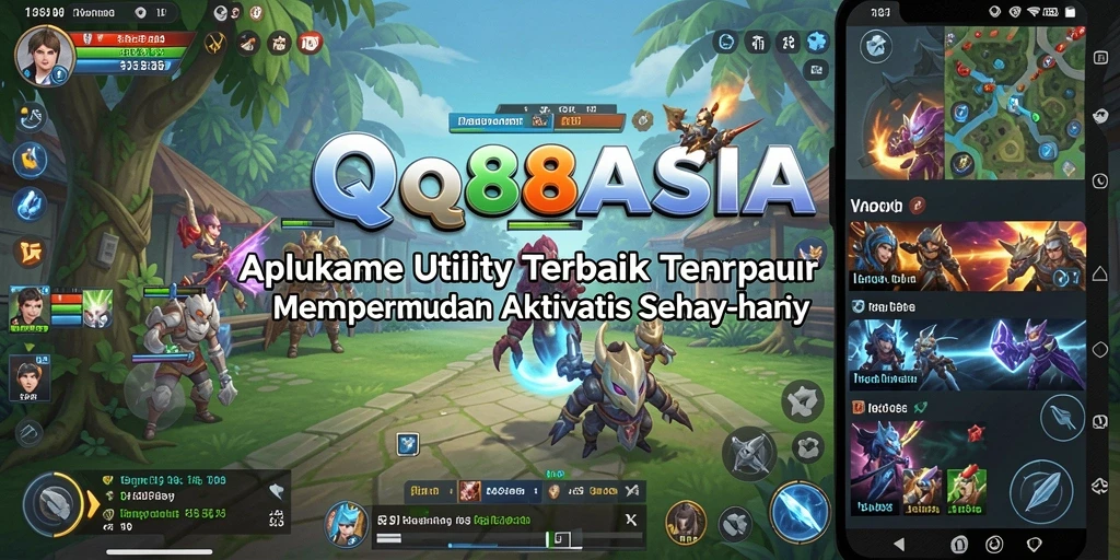 Tampilan utama QQ88ASIA dengan fitur-fitur Utility yang intuitif.