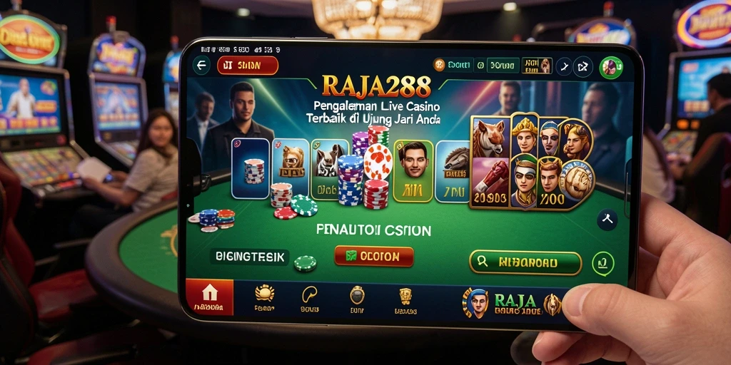 Tangkapan layar menampilkan gameplay menarik dari RAJA288 Live Casino.