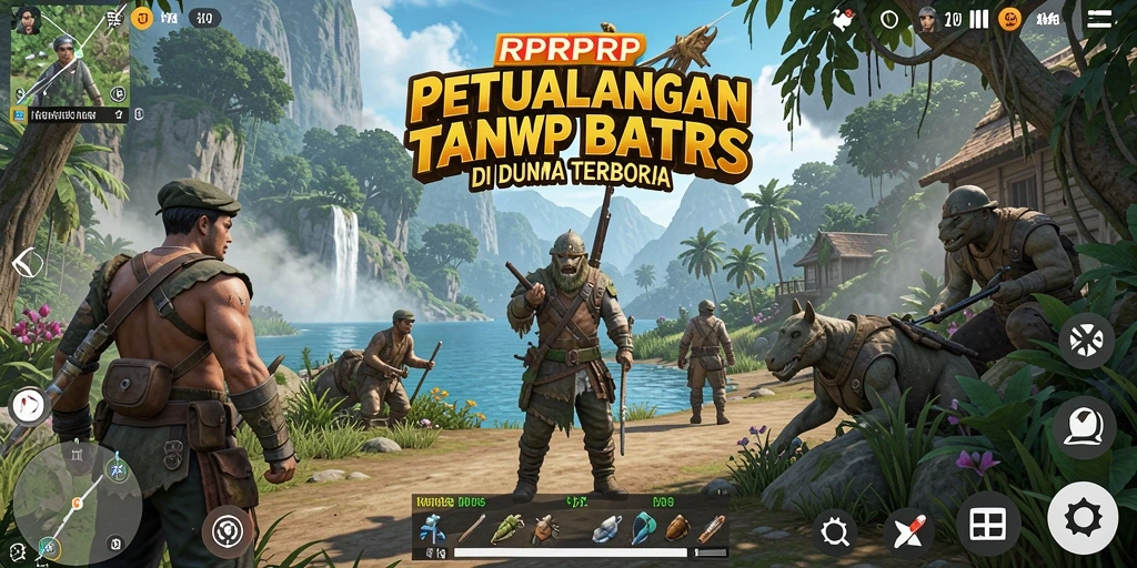 Tampilan gameplay RPRPRP yang menakjubkan di dunia terbuka.