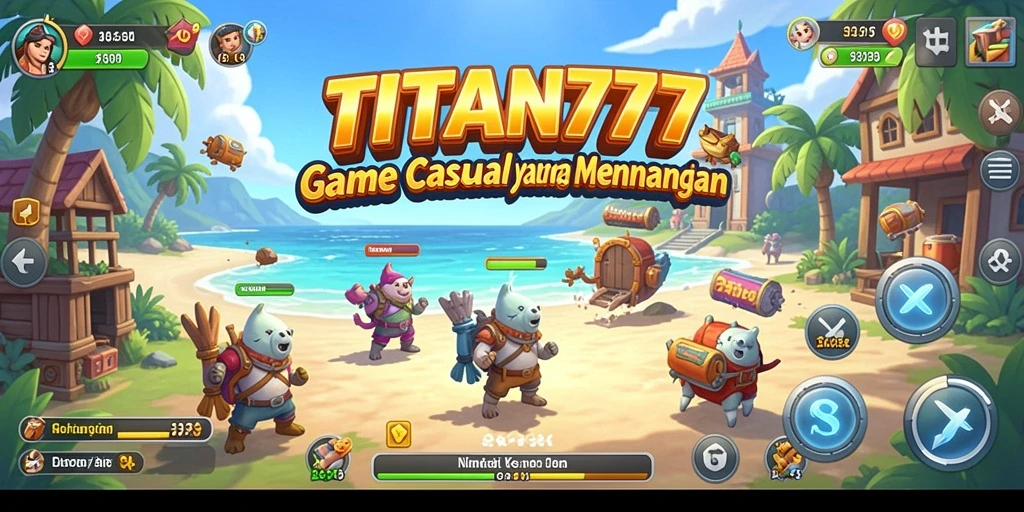 Screenshot gameplay TITAN777 dengan tampilan level yang menarik.